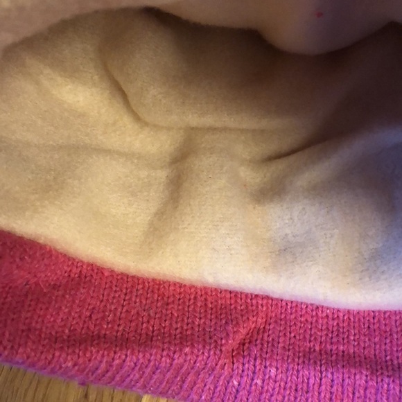 Pink and White Knit Hat - Picture 3 of 6